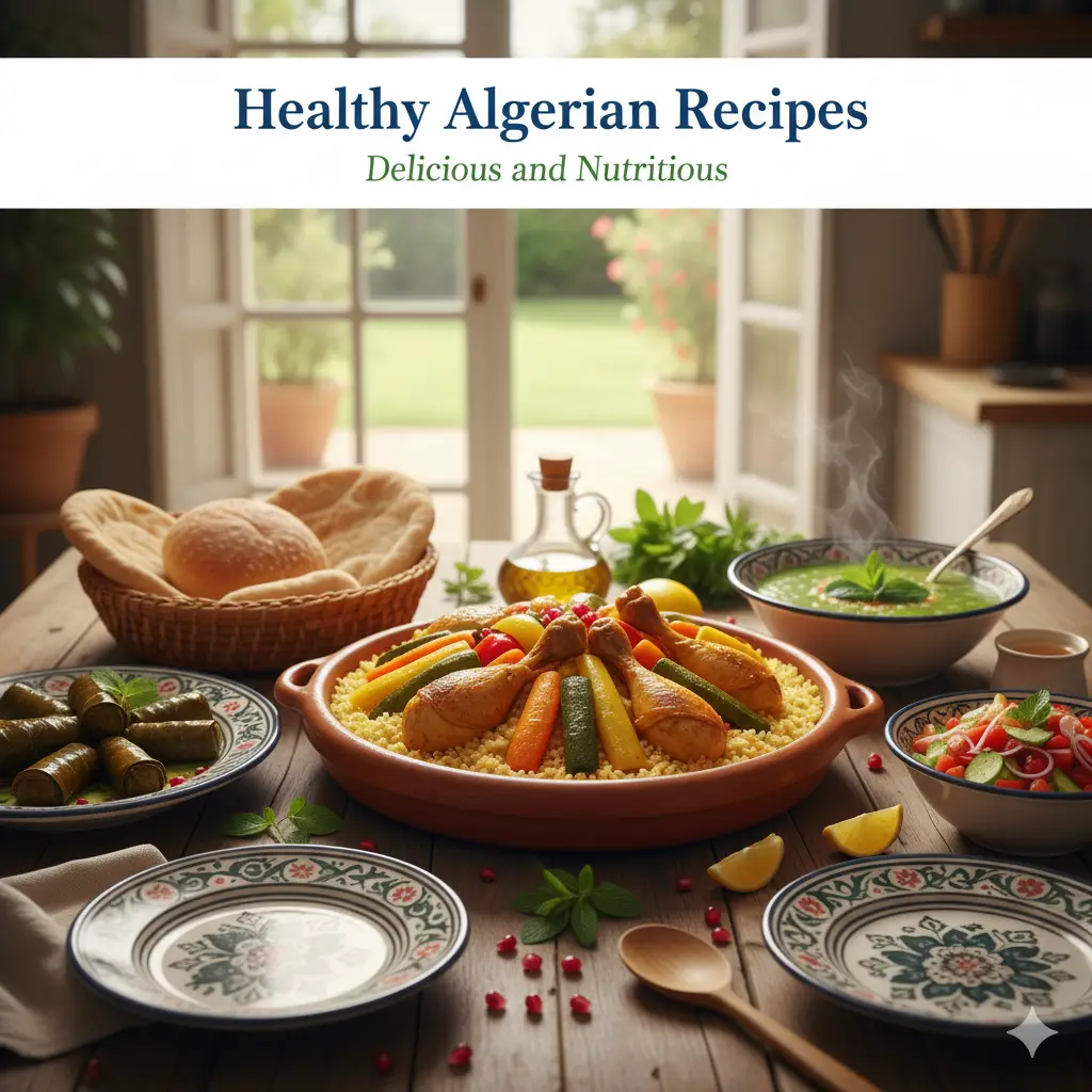 healthy Algerian recipes nutritious Algerian food Algerian healthy dishes low-calorie Algerian meals traditional Algerian healthy recipes balanced Algerian diet ideas easy healthy recipes Algeria Mediterranean Algerian cuisine healthy North African meals nutrient-rich Algerian dishes Algerian wellness recipes light Algerian cooking