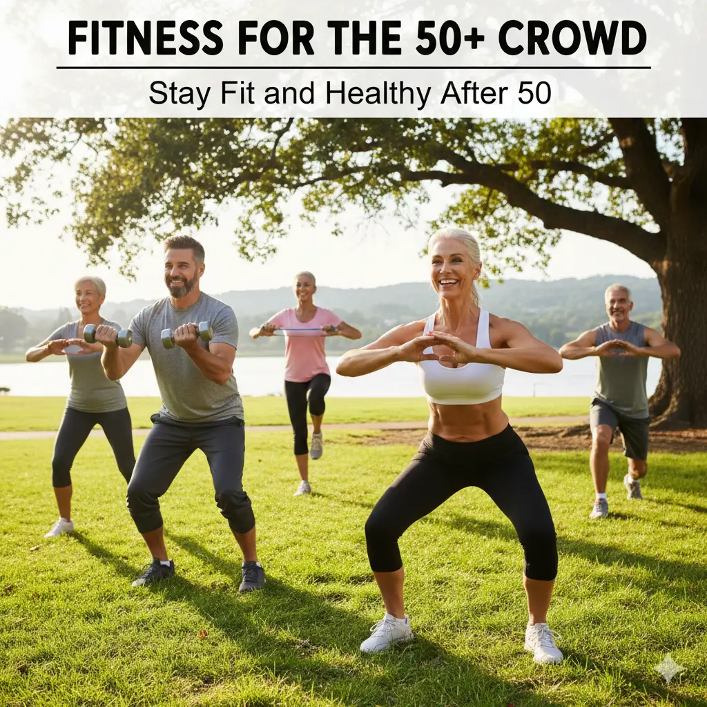 fitness over 50, exercises for seniors, healthy aging workout, workout after 50, senior fitness tips, stay fit after 50, healthy lifestyle for older adults