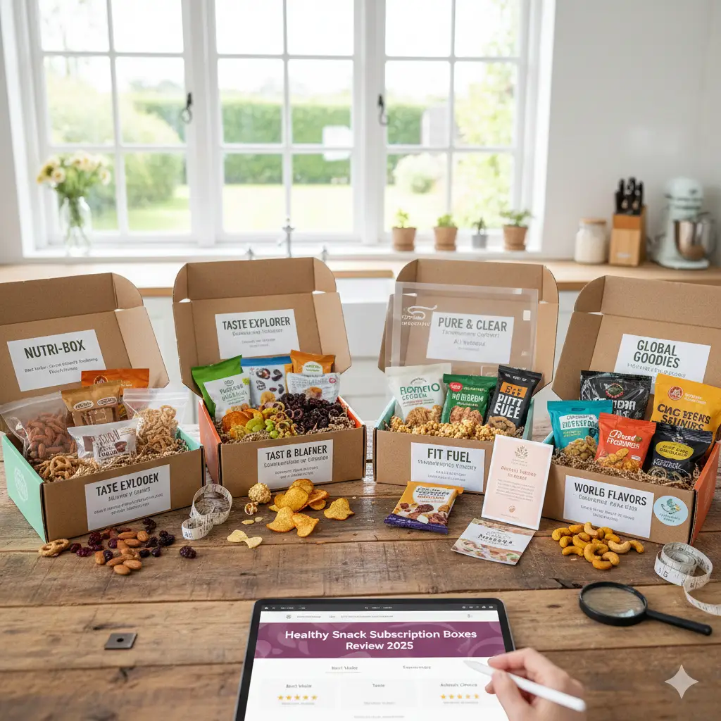 healthy snack subscription boxes review, snack subscription boxes 2025, best healthy snack boxes, healthy snacks delivery, snack box comparison, fitness snack box, low sugar snack box, organic snack subscription